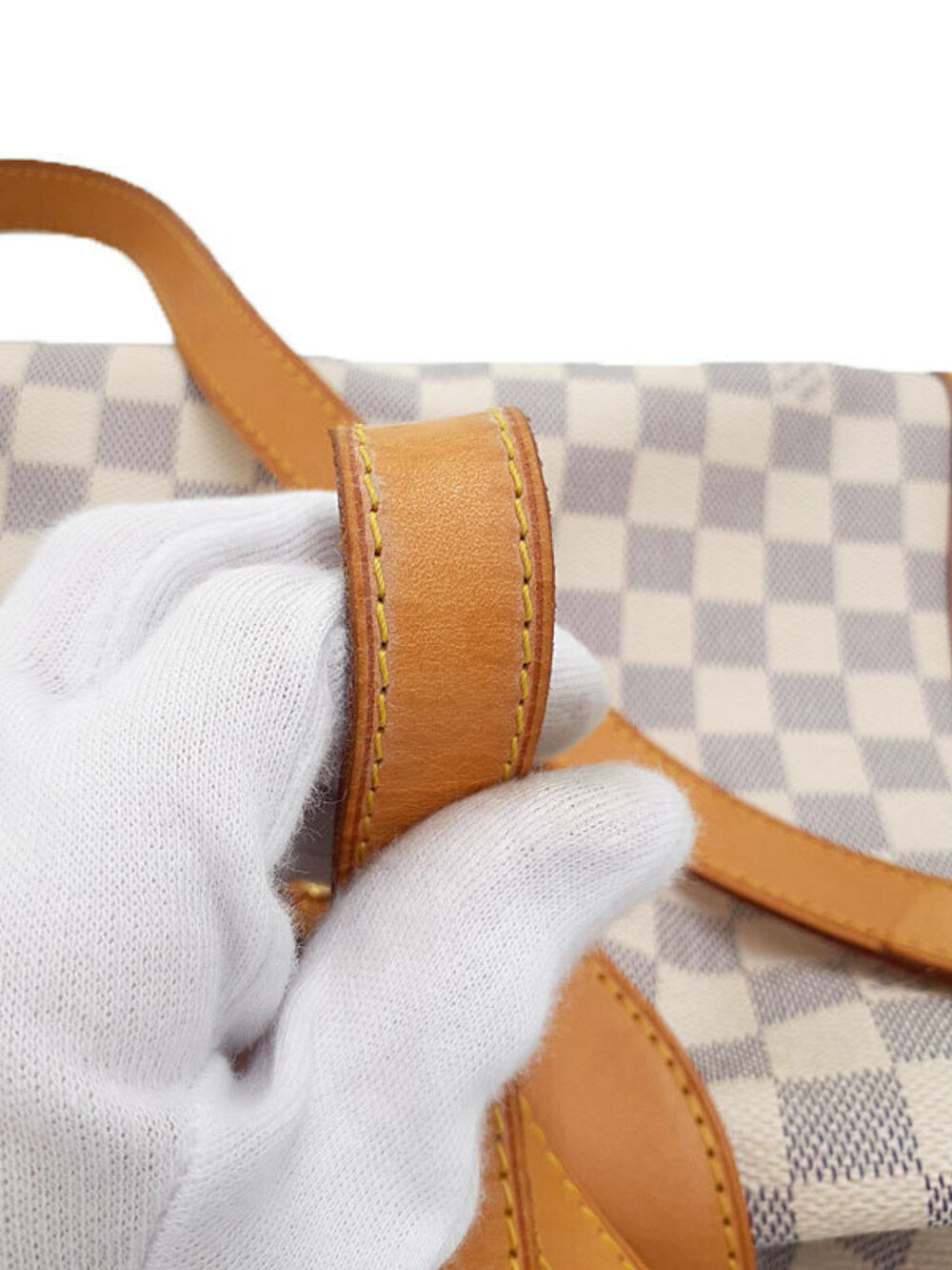 Louis Vuitton Damier Azur White Stresa Shoulder Bag - Picture 8 of 9
